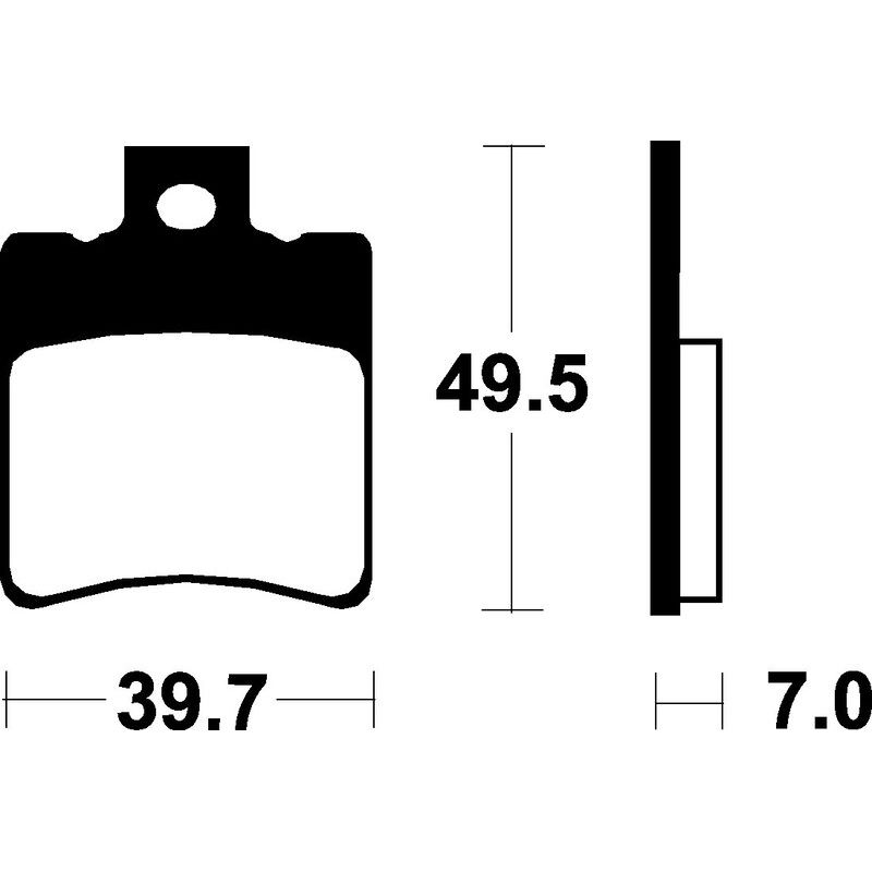 Plaquettes de frein TECNIUM Scooter organique - ME225