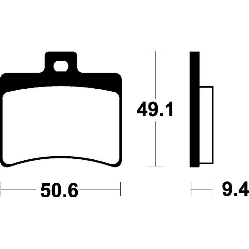 Plaquettes de frein TECNIUM Scooter organique - ME247