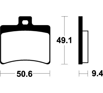 Plaquettes de frein TECNIUM Scooter organique - ME247