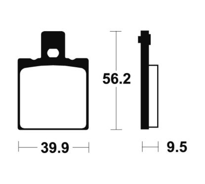 Plaquettes de frein TECNIUM route organique - MA146