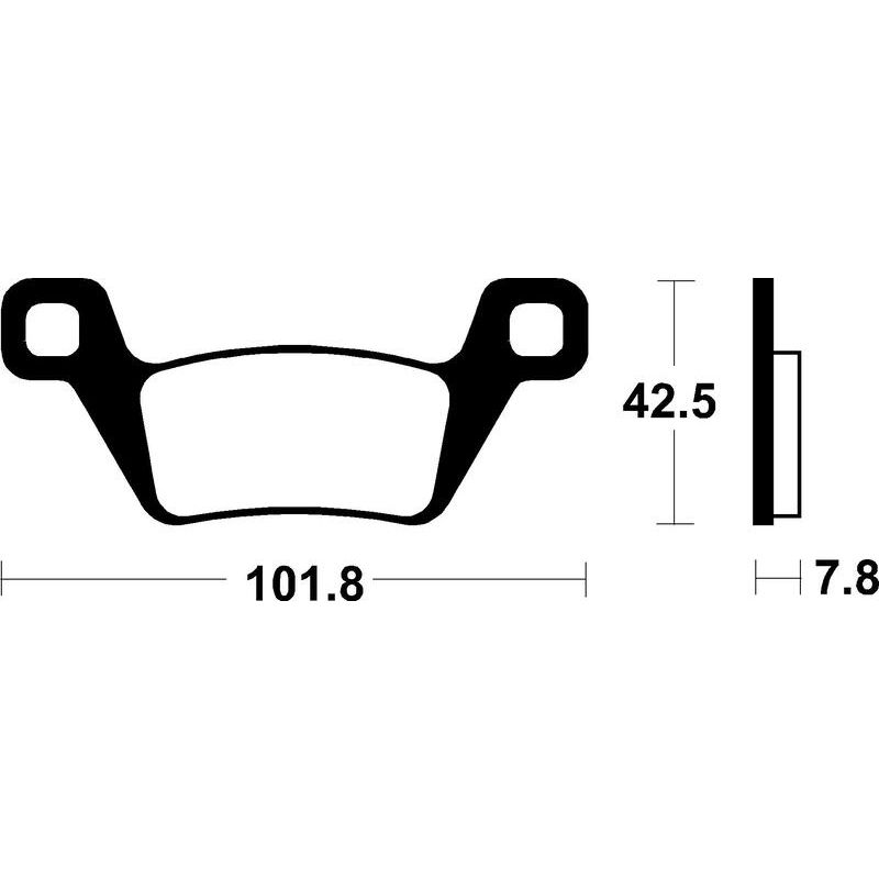 Plaquettes de frein TECNIUM MX/Quad métal fritté - MO445