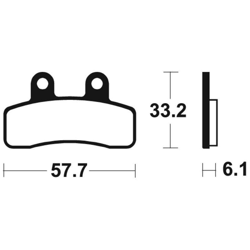 Plaquettes de frein TECNIUM Scooter organique - ME382