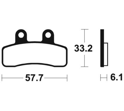 Plaquettes de frein TECNIUM Scooter organique - ME382