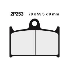 Plaquettes de frein NISSIN route /Off-Road métal fritté - 2P-253ST