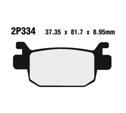 Plaquettes de frein NISSIN route /Off-Road métal fritté - 2P-334ST