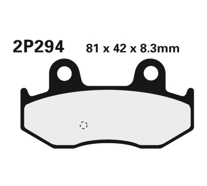 Plaquettes de frein NISSIN route /Off-Road métal fritté - 2P-294ST