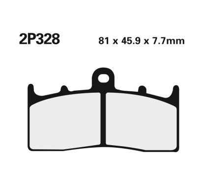 Plaquettes de frein NISSIN route /Off-Road métal fritté - 2P-328ST
