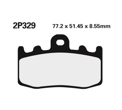 Plaquettes de frein NISSIN route /Off-Road métal fritté - 2P-329ST