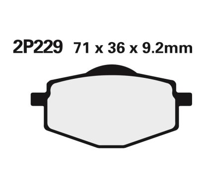 Plaquettes de frein NISSIN Off-Road semi-métallique - 2P-229GS