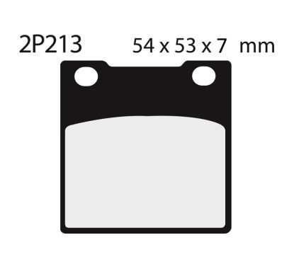 Plaquettes de frein NISSIN route semi-métallique - 2P-213NS