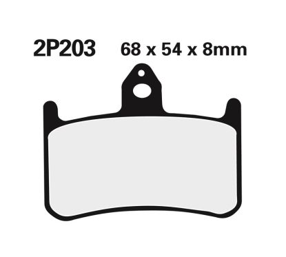 Plaquettes de frein NISSIN route semi-métallique - 2P-203NS