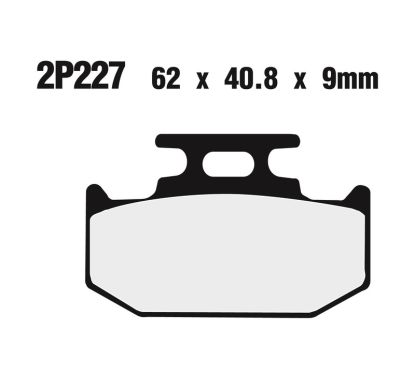 Plaquettes de frein NISSIN Off-Road semi-métallique - 2P-227GS