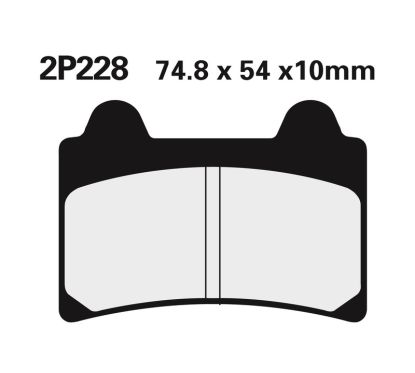 Plaquettes de frein NISSIN route semi-métallique - 2P-228NS