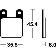 Plaquettes de frein TECNIUM Scooter organique - ME59