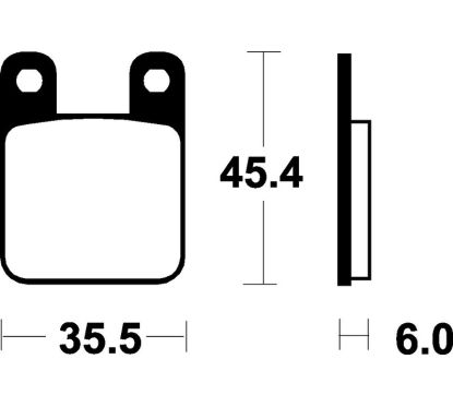 Plaquettes de frein TECNIUM Scooter organique - ME59
