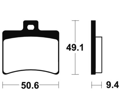 Plaquettes de frein TECNIUM Maxi Scooter métal fritté - MSS247