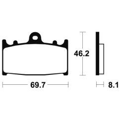 Plaquettes de frein TECNIUM Performance métal fritté - MF131