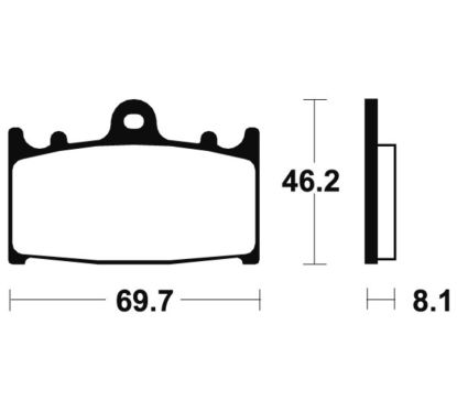 Plaquettes de frein TECNIUM Performance métal fritté - MF131