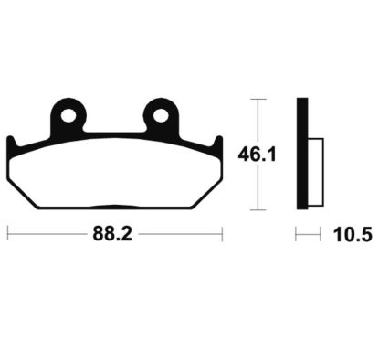 Plaquettes de frein TECNIUM Performance métal fritté - MF147