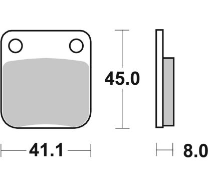 Plaquettes de frein BREMBO Off-Road métal fritté - 07HO09SX