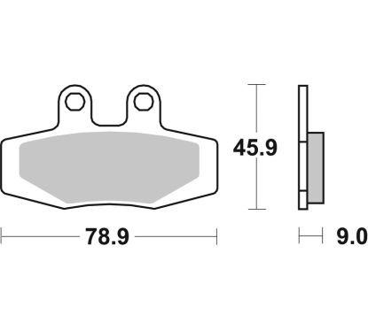 Plaquettes de frein BREMBO route carbone céramique - 07GR6407