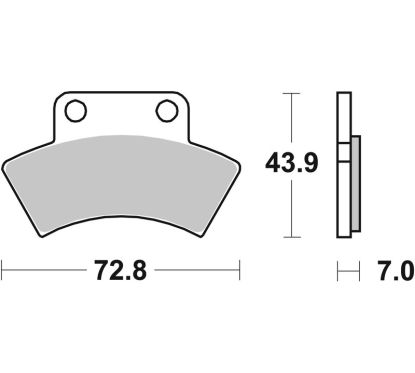 Plaquettes de frein BREMBO Off-Road métal fritté - 07PO03SD