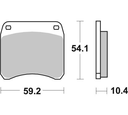 Plaquettes de frein BREMBO route carbone céramique - 07GR6610