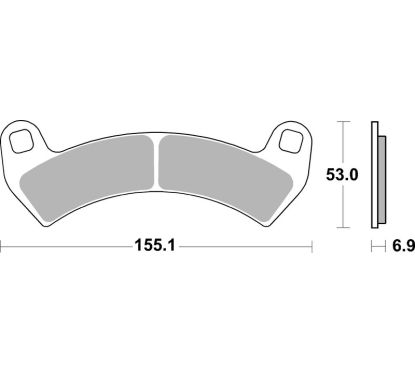 Plaquettes de frein BREMBO Off-Road métal fritté - 07PO14SD