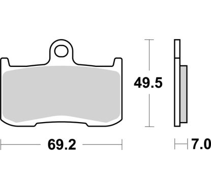Plaquettes de frein BREMBO route métal fritté - 07KA23LA