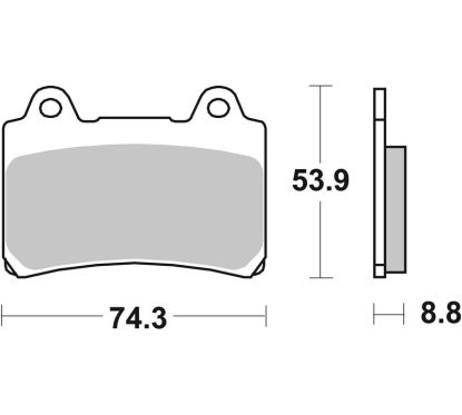 Plaquettes de frein BREMBO route carbone céramique - 07YA3507