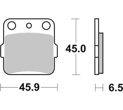 Plaquettes de frein BREMBO route carbone céramique - 07HO2205