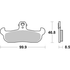 Plaquettes de frein BREMBO route carbone céramique - 07BB0907
