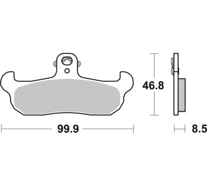 Plaquettes de frein BREMBO route carbone céramique - 07BB0907