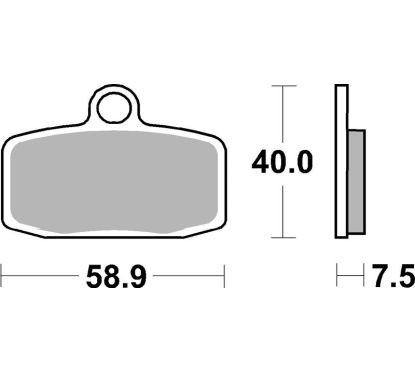 Plaquettes de frein BREMBO Off-Road métal fritté - 07GR20SD