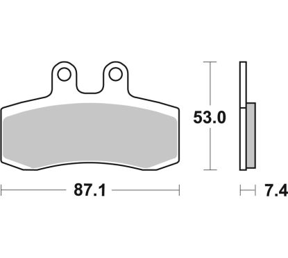 Plaquettes de frein BREMBO route carbone céramique - 07GR2106