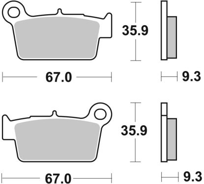Plaquettes de frein BREMBO Off-Road métal fritté - 07YA41SD
