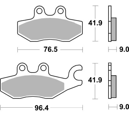 Plaquettes de frein BREMBO Scooter métal fritté - 07060XS