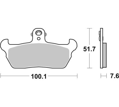 Plaquettes de frein BREMBO route carbone céramique - 07BB1606