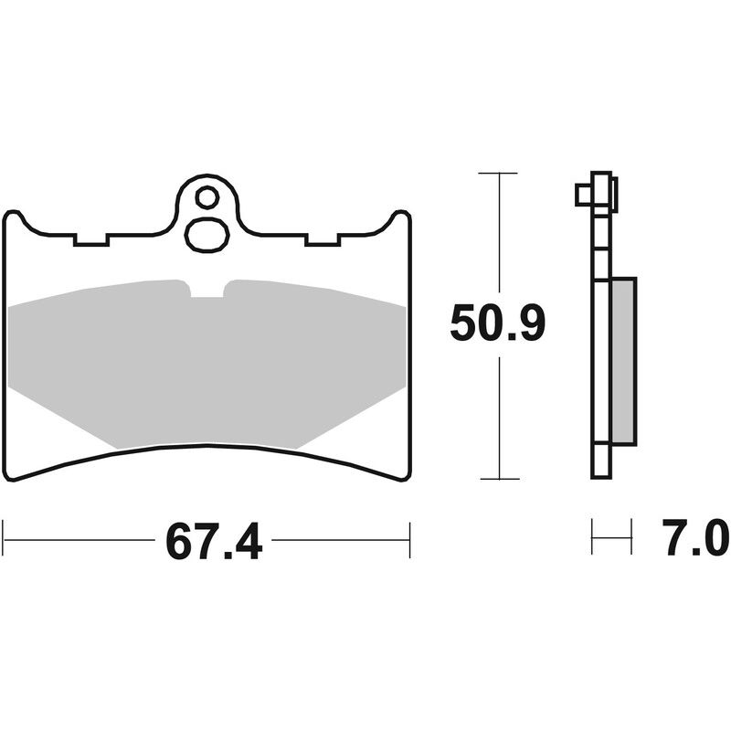 Plaquettes de frein BREMBO route carbone céramique - 07GR5605