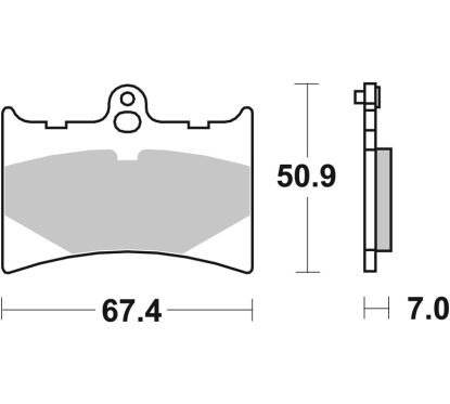 Plaquettes de frein BREMBO route carbone céramique - 07GR5605