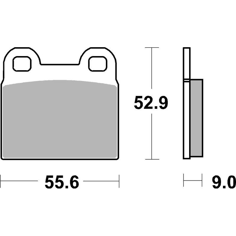 Plaquettes de frein BREMBO route carbone céramique - 07GR6007