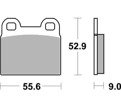 Plaquettes de frein BREMBO route carbone céramique - 07GR6007