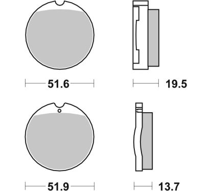 Plaquettes de frein BREMBO route carbone céramique - 07HO0130
