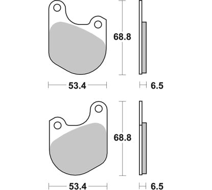 Plaquettes de frein BREMBO route carbone céramique - 07HD0202