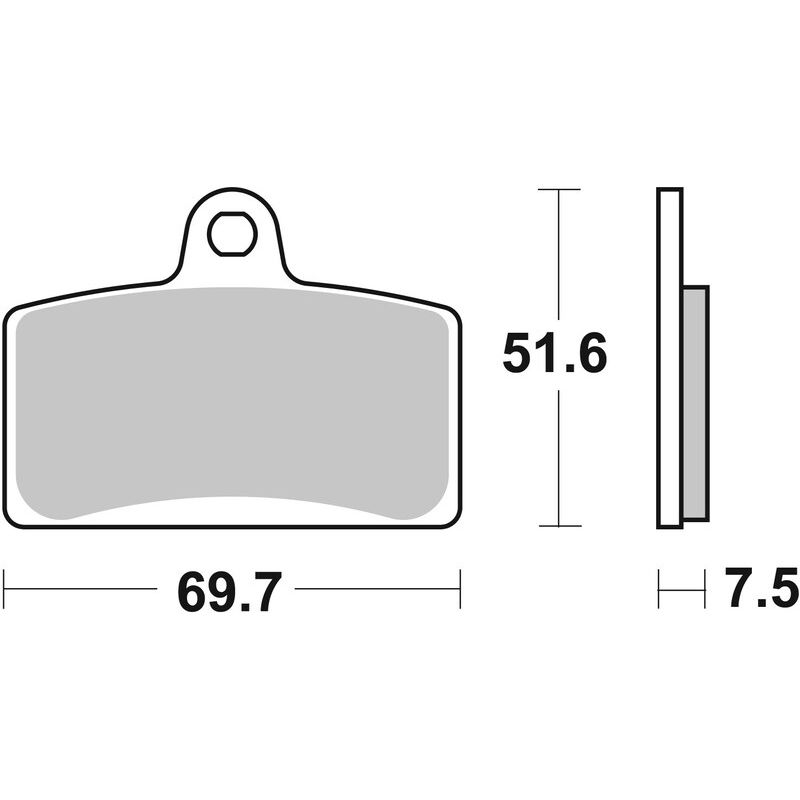 Plaquettes de frein BREMBO route métal fritté - 07GR72SA