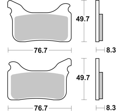 Plaquettes de frein BREMBO Off-Road métal fritté - 07GR75SX