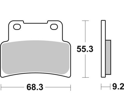 Plaquettes de frein BREMBO route carbone céramique - 07GR7707