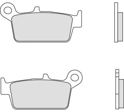 Plaquettes de frein BREMBO Scooter carbone céramique - 07010