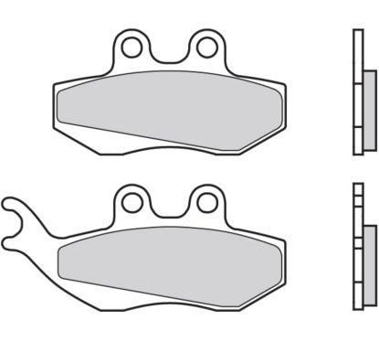 Plaquettes de frein BREMBO Scooter carbone céramique - 07012