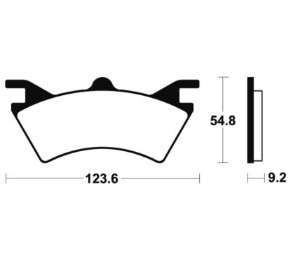 Plaquettes de frein TECNIUM MX/Quad métal fritté - MOA257